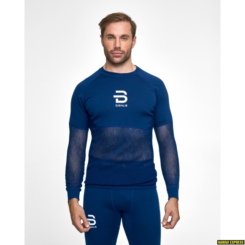 💙 Airnet Wool Long Sleeve Base Layer – Estate Blue | Size XL | Never Worn 💙